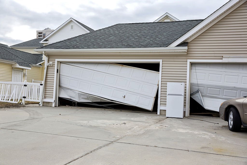 Damage garage Door